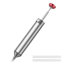 Premium Solder Sucker Pump High-Power Desoldering Tool with Innovative Heat-Resistant Silicone Nozzle One-Handed Operation Precision Solder Removal A