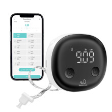 Fitdays Smart Body Tape Measure | Bluetooth Body Fat BMI Tool with LED HD Display & Auto-Retract | Fitness & Weight Loss Tracker for Waist/HIPS/Arms