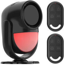 Garage Shed Alarm with Remote, Shed alarm for Home Ranch Van Carport Shop Infrared Detection Technology with 328ft Remote SOS Button Battery Powered