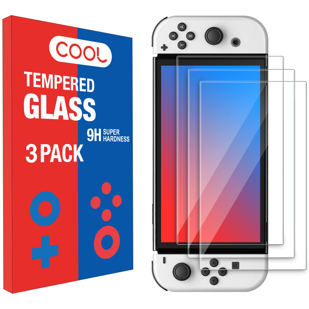 Tempered Glass Screen Protector 3 Pack, Hd Clear Scratchresistant For Nintendo Switch Oled 9044945424140
