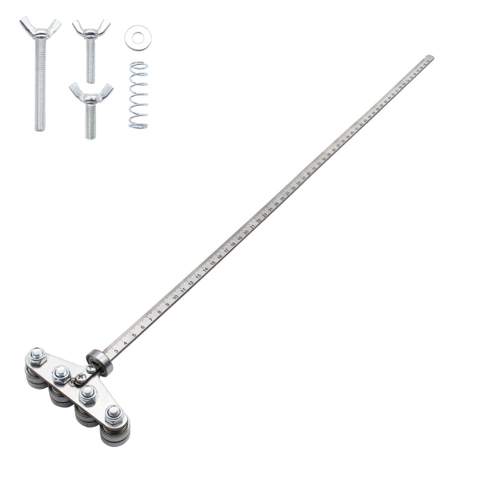 Professional Circular Saw Guide Rail For Precision Cutting - Adjustable Stainless Steel Caliper For Accurate Wood Measurements, Woodworking Diy Tool 35734406