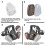 Faburo Safety Full Face Cover Dust Gas Face Cover with 10 Replaceable 4