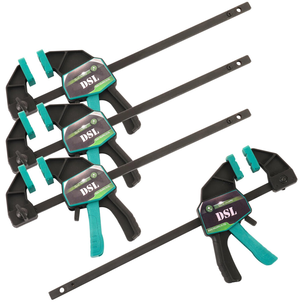 Photos - Vise DSL Clamps for Woodwork, 4 Pack Wood Clamps Hand Tools 6 inch  - Quick Grip Clamp for Light Carpentry, DIY, Craft(88-195mm)