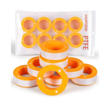 shungran 8 Pcs Plumbers Tape, PTFE Sealing Plumbing Teflon Tape, Prevent Leakage of Pipes, Shower Head and Sewers, 15mm X 10m X 0.1mm