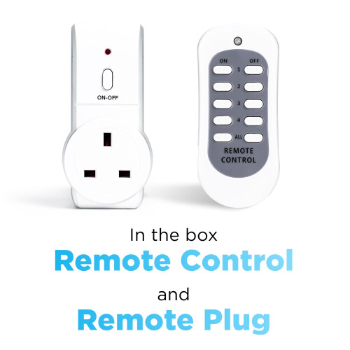 Status STATUS Remote Control Socket | White Remote Control Plug UK | Pack of 1 | SREMSOC1PK3 1