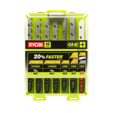 Ryobi RAK10JSBWM Jigsaw Blade Set (10 Piece)