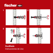 fischer DuoBlade LD innovative selfdrilling plasterboard plug strong p