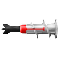 fischer DuoBlade LD, innovative self-drilling plasterboard plug, strong plug for fast and easy installation in gypsum plasterboard and fibre board, w
