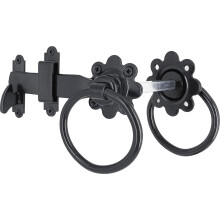 IRONTITE Ring Gate Latch, Heavy Duty Gate Latch for Wooden Gates, Auto Garden Gate Latch Ideal for Keeping Garden Gates and Doors Shut