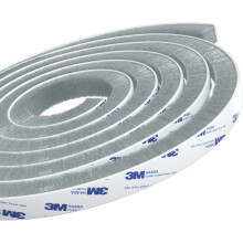 Tapel Brush Weather Stripping with 3M 9448 - Super Strength Sealant Thermal Insulation, Noise & Dust Reduction - Draught Excluder Sealing Strip for W