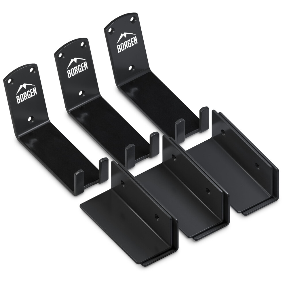 Borgen Bike Wall Mount - Bike Wall Rack Pedal For E-Bike, Mtb Or Road Bike With Support Bracket And Wall Protection Pads 5051226658747