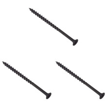 ForgeFix Drywall Screws Coarse Thread | 4.2 x 100mm | Black Phosphate | Box 100 (Pack of 3)