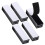 25pcs Hook Loop Strip Tape,Heavy Duty Hook Loop Tape Strips,3 * 10cm Double-Side Reclosable Hook Loop Strips Tape,Self Adhesive Sticky Back Double Si 1