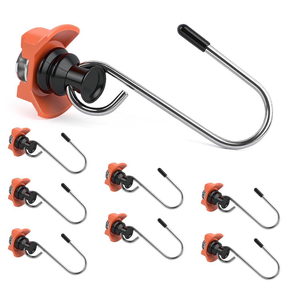 Pack Of 8 Airline Rail Accessories Hooks, Corrosionresistant Alloy Lashing Rail Hooks 50Â¯Kg Load Capacity 9113335736191