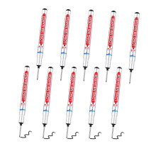 YLYDMY 10 Pieces Deep Hole Marker Pens,20 mm Long Head Deep Hole Marker Pen,Woodworking Markers,Marking Tool for Permanent Marking of Hard To Reach A