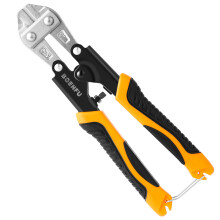 BOENFU Small Bolt Cutter 210mm Cable Cutter Heavy Duty Wire Cutters for Thick Wire, Fencing, Orange, 8 Inch