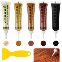 Penriter Wood Furniture Repair Kit, Brown Wood Repair Kit Wood Touch up Fillers for Wooden Cabinet, Floor, Door, Table Scratches Cracks Holes Stains