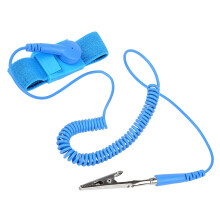 1 PCS Anti Static Metal Adjustable Wrist Strap Coated,with Grounding Wire and Alligator Clips,Anti Static Wrist Straps,Band ESD Discharge for Static
