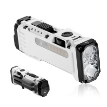 WUBEN X4 Mini LED Torch with RGB Light, Small Torch Rechargeable 1500 Lumens, EDC Tactical Torches IP65 Flashlight Torches for Camping, Checking, Emer