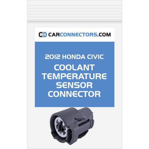 Coolant Temperature Sensor Connector for 2012 Honda Civic with Preinstalled Seals and Pins 2