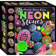 Hinkler Paint Your Own Neon Stones Rock Painting Kit |Creative Kids Arts and Crafts | Art Projects Kits for Adults | Painting Sets