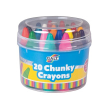 Galt Toys, Chunky Crayons - 20 Pieces, Easy to Hold Crayons for Kids, Ages 3 Years Plus