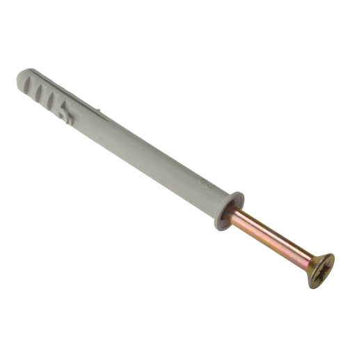 Forgefix ForgeFix Frame Fixings | M10 x 120mm | Nylon Plug, Zinc Yellow Passivated Screw