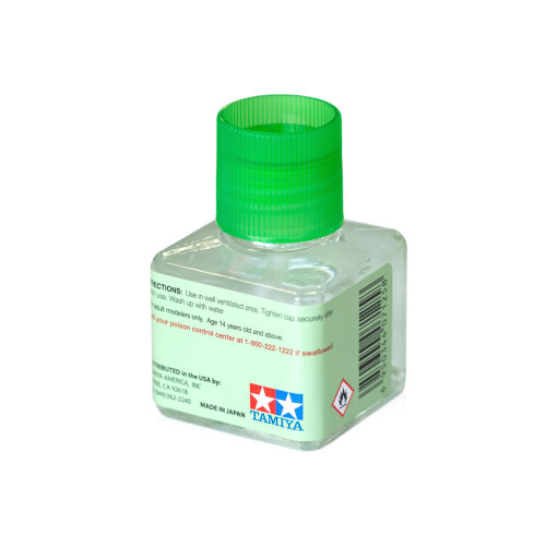 Tamiya Tamiya Extra Thin Liquid Cement Glue with Applicator Brush - 40ml Bottle - 87038 2