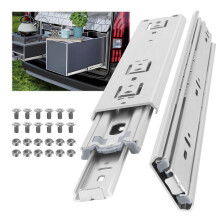 AOLISHENG Heavy Duty Drawer Runners 650mm 60Kg Load Capacity Heavy Duty Drawer Slides Ball Bearing Draw Runners, Full Extension Draw Sliding Rails Sli