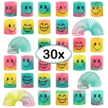 30 Spring Party Bag Fillers Rainbow Fidget Mini Smile Toys for Pinata Party