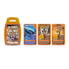 Top Trumps Deadliest Predators Classic Card Game, learn about the Great White Shark, Komodo Dragon and the King Cobra in this educational pack, gift