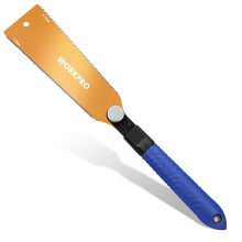 WORKPRO 200mm Japanese Pull Saw, Double Edged Woodworking Saw 18&7-9TPI, SK5 Flexible Blade Hand Saw for Craft, Hobby, DIY, Trim Pull Saw for Woodwor