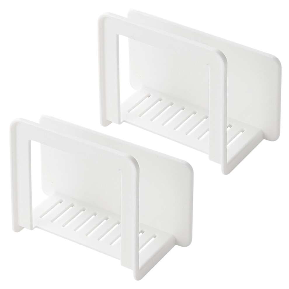 Router Shelf 2Pack Wallmounted Wifi Storage Box No Drill For Wires Routers Tv Set Boxes Remotes White 9113335736252