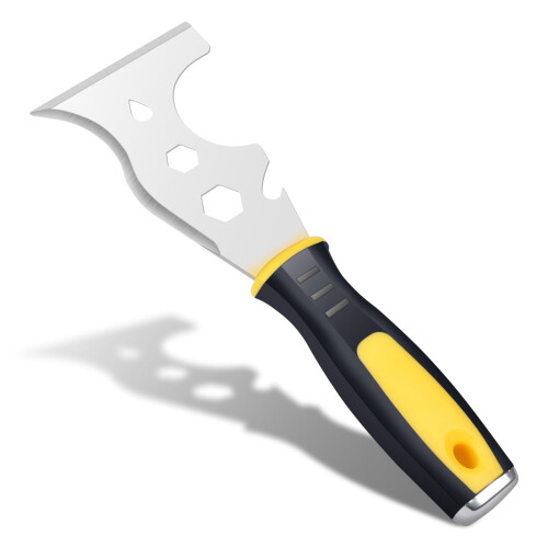 AOOTE Scraper Tool,13-in-1 Stainless Steel Painters Tool,Professional Multi Wallpaper Scraper Tools,Professional Multi Paint Stripper Tools Includes