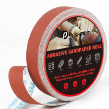 Emery Cloth Roll Set, Sandpaper Roll, 30 M 320 Grits Long Red Continuous Sandpaper Roll - Wet and Dry Emory Cloths for Polishing and Surface Treatmen