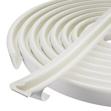 Draft Excluder for Doors,V-Shape Door Seal Strip,Self Adhesive Foam Soundproof Weather Stripping Draught Excluder Tape for Door Frame Gap Seal-Blocks