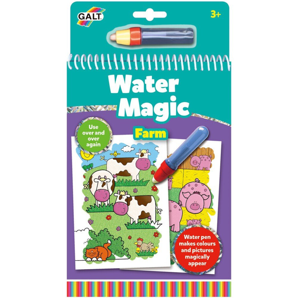 Galt Toys, Water Magic - Farm, Colouring Books For Children, Ages 3 Years Plus