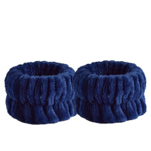 Face Wash Wristbands 50PCS Soft Absorbent Wrist Sweatbands for Skincare and Makeup Navy