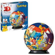 Ravensburger Pokemon 3D Jigsaw Puzzle Ball for Kids Age 6 Years Up - 72 Pieces - No Glue Required for Boys and Girls