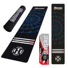 Harrows Darts Mat And Darts Oche Mat 275cm x 65cm, Dart Mat For Floor With Oche Mat Markings, Non Slip Rubber Backing For Steel Tip And Soft Tip Prac