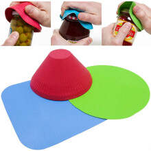 Jar Opener Set of 3 Non Slip Rubber Grip Pads for Multiple Lid Sizes Durable and Easy to Use