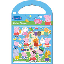 Paper Projects 01.70.29.010 Peppa Pig Activity Set-Includes Six Scenes and Over 50 Stickers, Blue, 23.5cm x 15.5cm