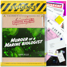 Cryptic Killers Unsolved murder mystery game - Cold Case Files Investigation Detective clues/evidence - Solve the crime - individuals, date nights &