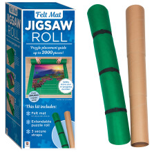 Hinkler - Felt Mat Jigsaw Roll - Puzzle Storage Mat for Jigsaw Lovers - Puzzle Placement Guide - Stores Up to 2000 Pieces - Includes Felt Mat, Roll &