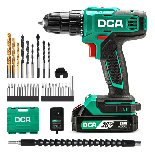 DCA Cordless Drill Set, 40 N.m Torque, 10mm Keyles