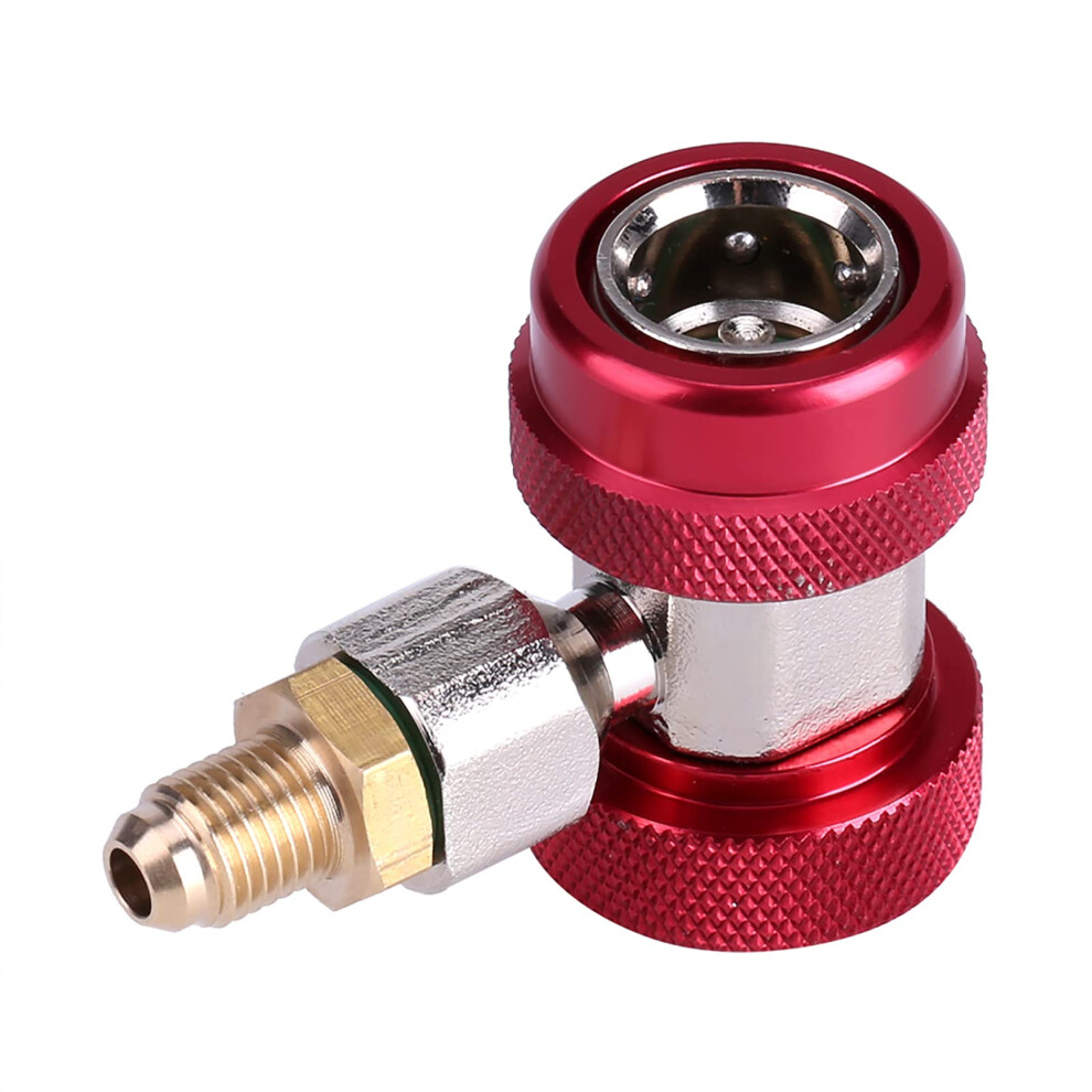 R134a Quick Coupler Pressure With Protective Sleeve For Car Ac Adapter Fittings Red 9455672903387