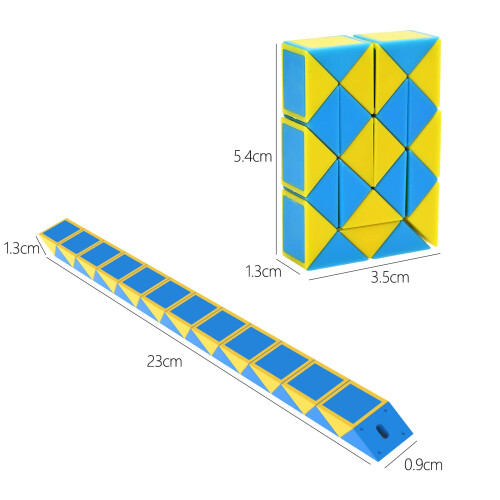 GOLDGE 24 PCS Magic Snake Cube, Snake Fidget Toy for Kids 2
