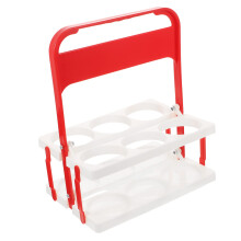 Foldable Beer Bottle Carrier with Ergonomic Handle for Outdoor Parties and KTV  Red