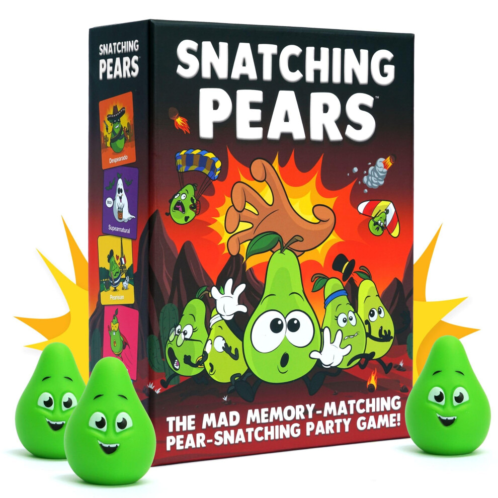 Snatching Pears Snatching Pears! Â The Hilarious Memory-Matching, Pear-Snatching Party Game | Family Board Game For Kids, Teens & Adults | 2-6 Players, Age 7+