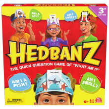 Spin Master Games, Hedbanz 3rd Edition 2025 with New Cards & Headbands, Picture Guessing Card Game, Quick Questions & Fast Fun, Easy to Play for Fami